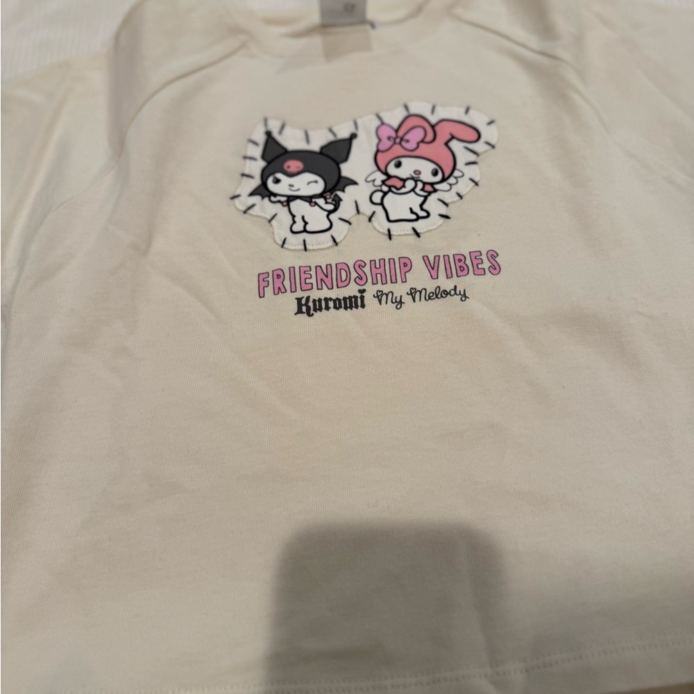 Zara Cream Friendship Vibes T-Shirt